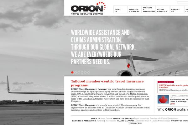 Orion theme site design template sample