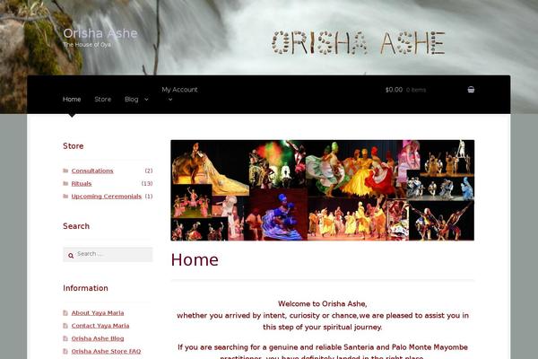 orishaashe.com site used Boutique