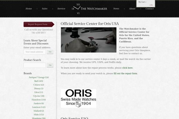 orisrepair.com site used Watchmaker