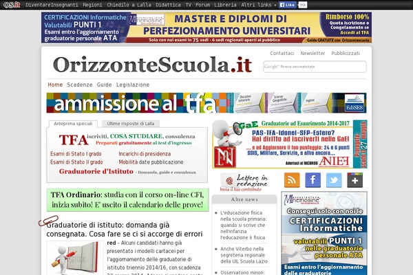 orizzontescuola.it site used Os2020