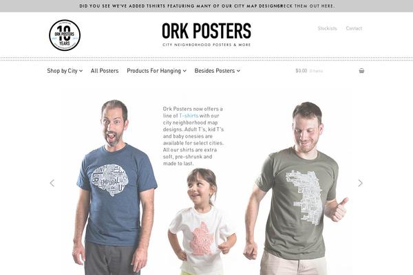 orkposters.com site used Storefront Child