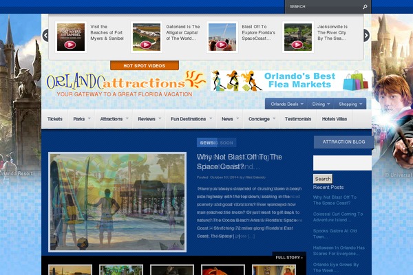 orlandoattractions.com site used Orlando-attractions-theme