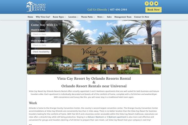 orlandoresortsrental.com site used Bootstrapnarrow
