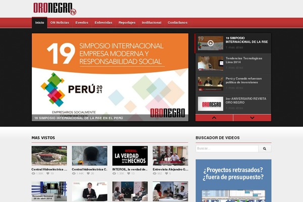 oronegro.tv site used Canaltv