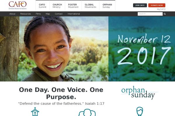 orphansunday.org site used Cafo2015