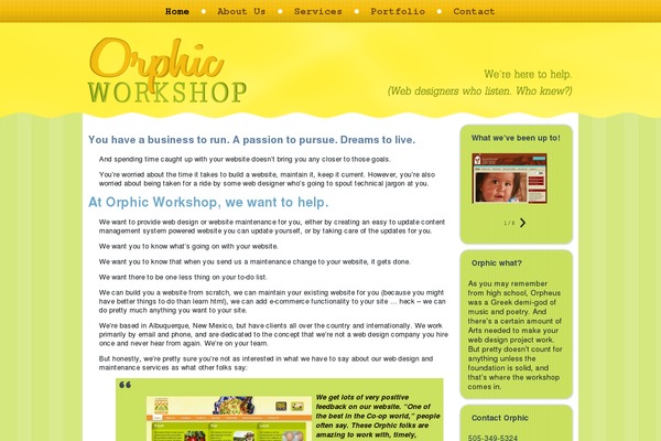 orphicworkshop.com site used Orphicnew7