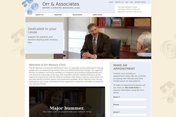 WordPress website example screenshot