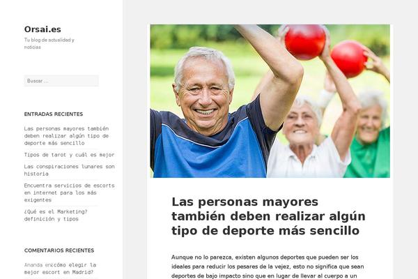 Twenty Fifteen theme site design template sample