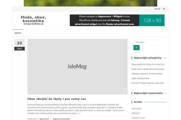 Islemag theme site design template sample