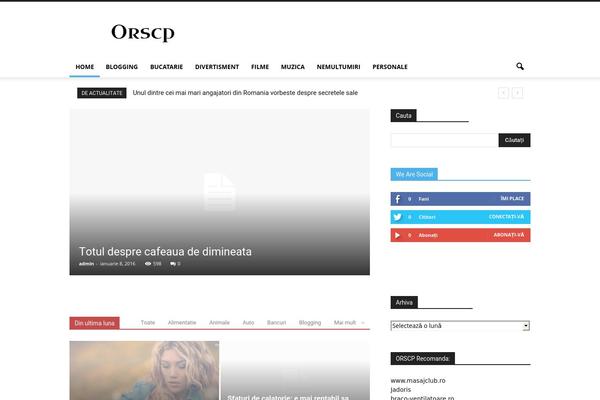 Newspaper theme site design template sample