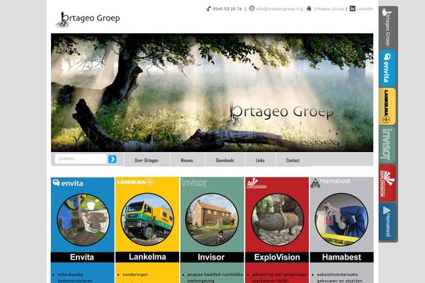 ortageogroep.nl site used Ortageogroep