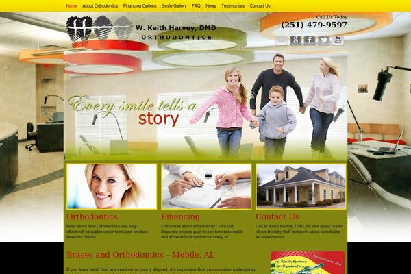 WordPress website example screenshot