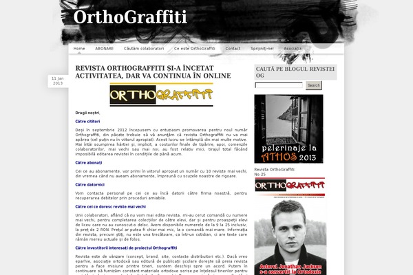 orthograffiti.ro site used Jonk