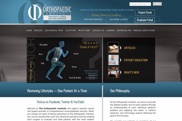 orthoinstitutewky.com site used Orthopaedicinstitute.com