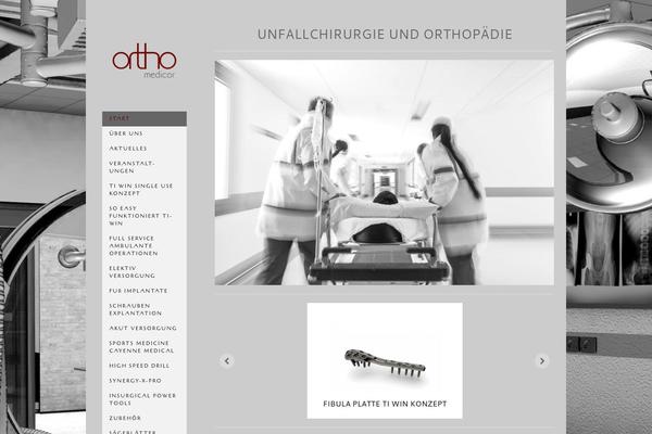 Ortho theme site design template sample