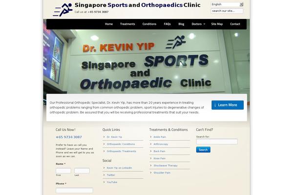 orthopaedics.com.sg site used Physio-qt