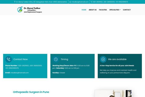 Porto theme site design template sample