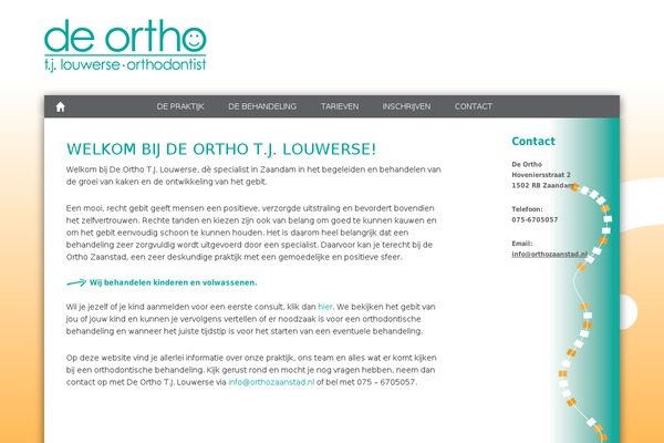 orthozaanstad.nl site used Orthoaandezaan_nl