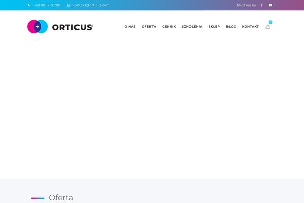 Optico-child theme site design template sample