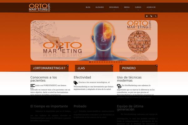 ortomarketing.com site used Ammon Theme