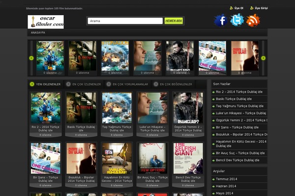 oscarfilmler.com site used Oscarfilmler.com