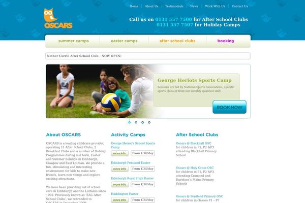 oscars theme websites examples