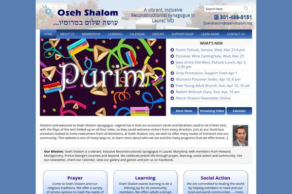oseh-shalom.org site used Osehshalom