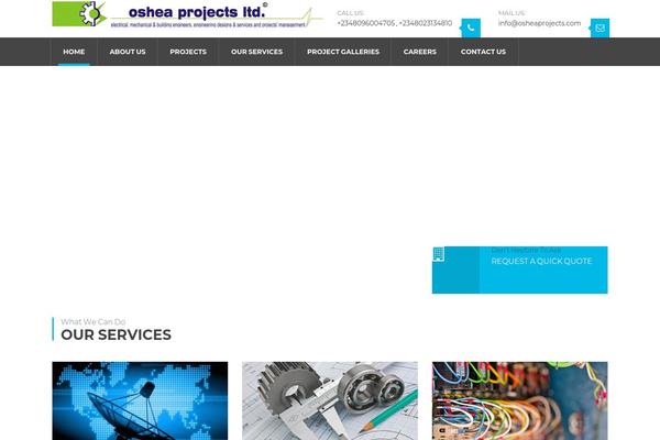 osheaprojects.com site used Saturnthemes-industry