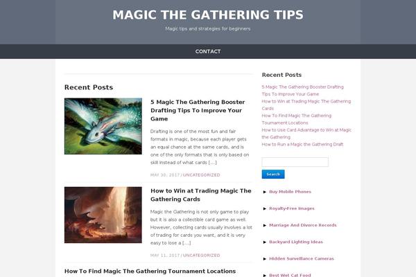 Site using Magic the Gathering Card Tooltips plugin