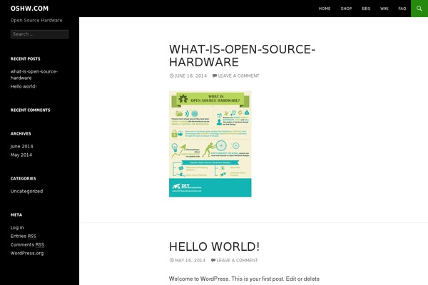 WordPress website example screenshot