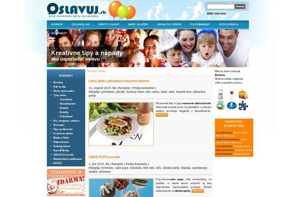 oslavuj.sk site used Oslavuj