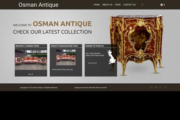 Antique theme site design template sample