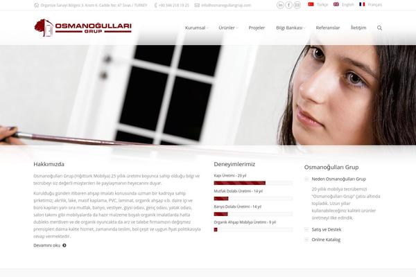 The7 theme site design template sample