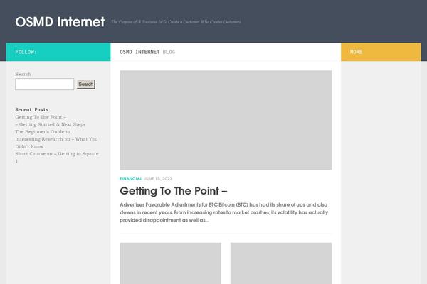 Hueman theme site design template sample