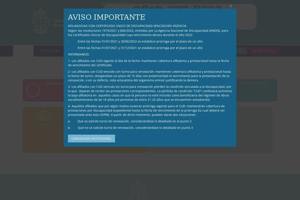 Site using WordPress PopUp plugin