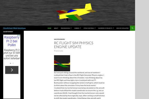 Twenty Sixteen theme site design template sample