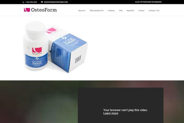 osteoform.com site used Osteotheme