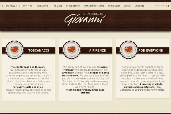 osteriadigiovanni.com site used Rachelbaker-bootstrapwp