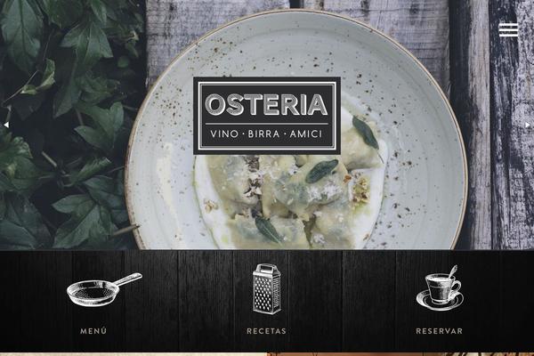 osteriamici.com site used Osteria