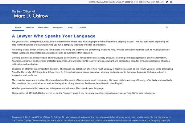 WordPress website example screenshot