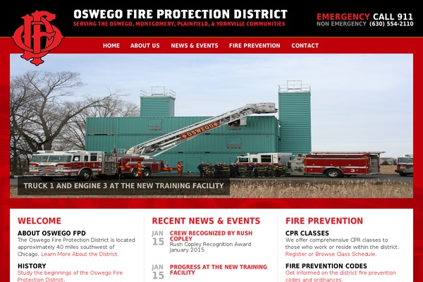 oswegofire.com site used Oswego-fire