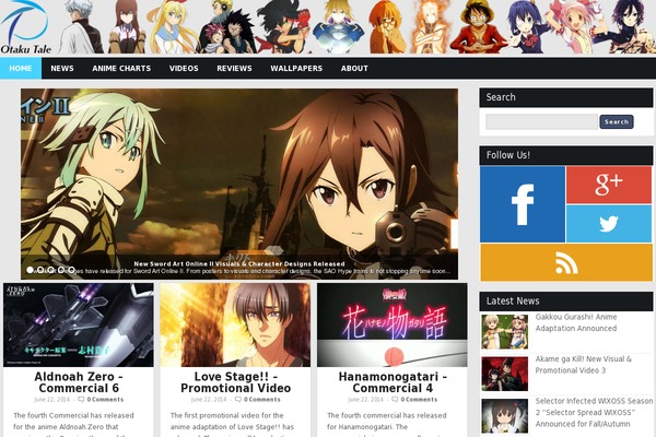 otakutale.com site used Otakutale