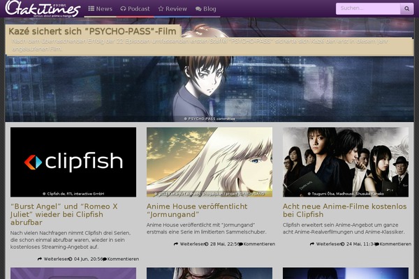 otakutimes.de site used Otakutimes