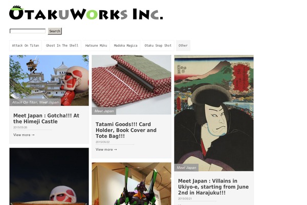 otakuworks.tokyo site used Otakuworks