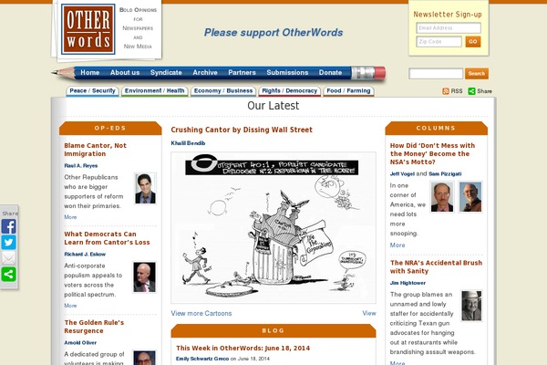 otherwords.org site used Otherwords