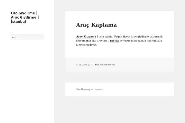 WordPress website example screenshot