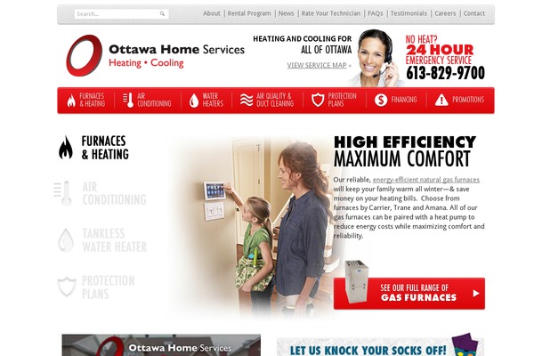 ottawahomeservices.ca site used Ottawa