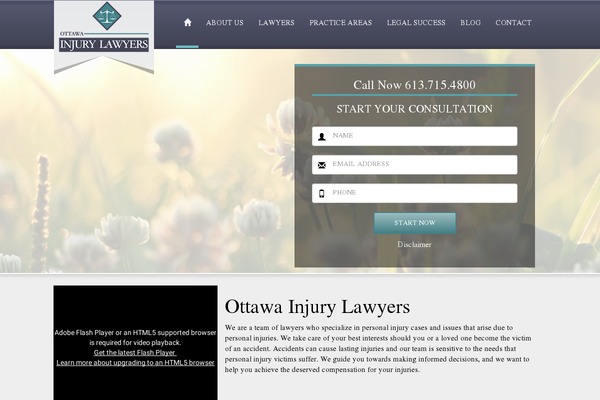 ottawainjurylawyers.ca site used Ottawalawyer