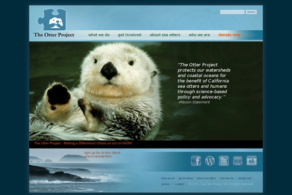 otter theme websites examples