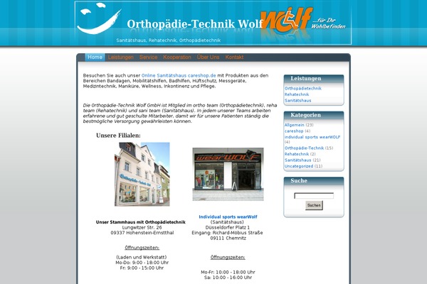 WordPress website example screenshot